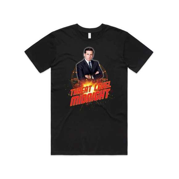 Threat Level Midnight Michael Scott Us Office Tv Show Unisex T Shirt - Picture 1 of 4